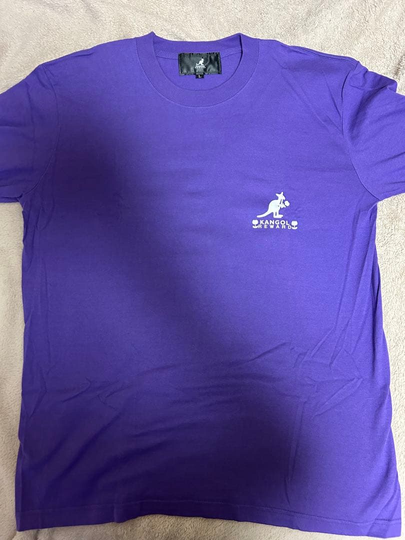 伊達さゆり×KANGOL REWARD コラボ長袖Tシャツ　パープル　Lサイズ