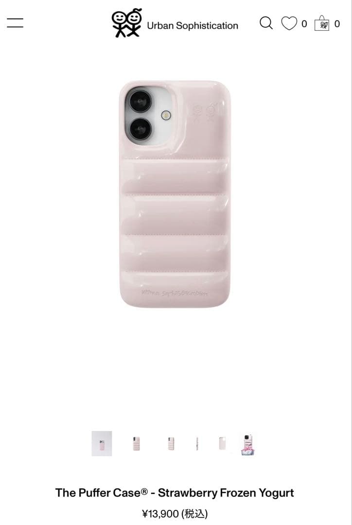 【正規品】urban sophistication iPhone16 ケース