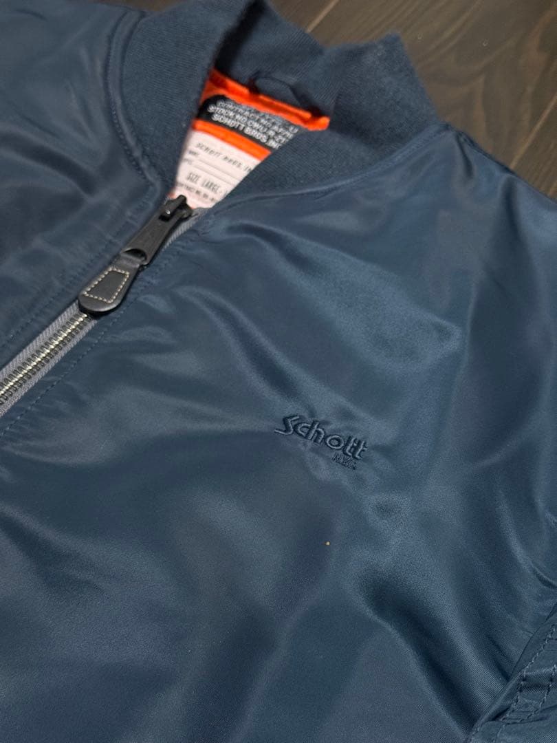 Schott 日本未発売　ma-1 navy ma1 ネイビー　ショット