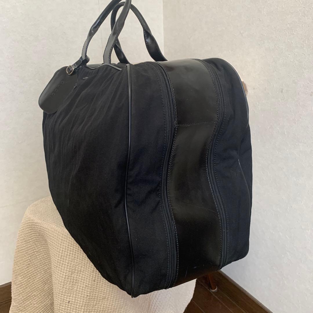 ◇ GUCCI グッチ ボストンバッグ トラベルバッグ キャンバス×レザー ◇
