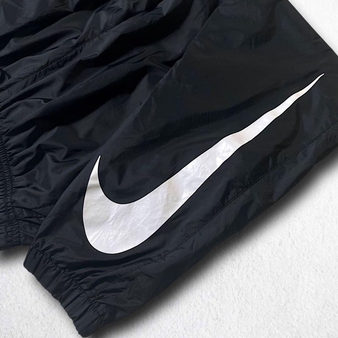 XL ナイキ NIKE ビッグロゴ ナイロン セットアップ 上下セット 黒