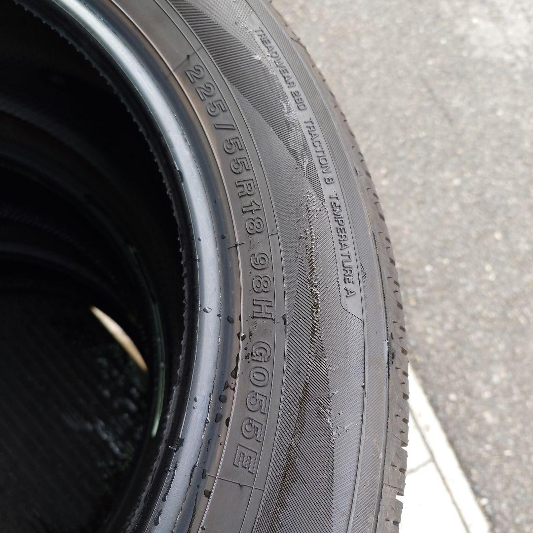 ★バリ溝!YOKOHAMA GEOLANDAR （225/55R18）４本①
