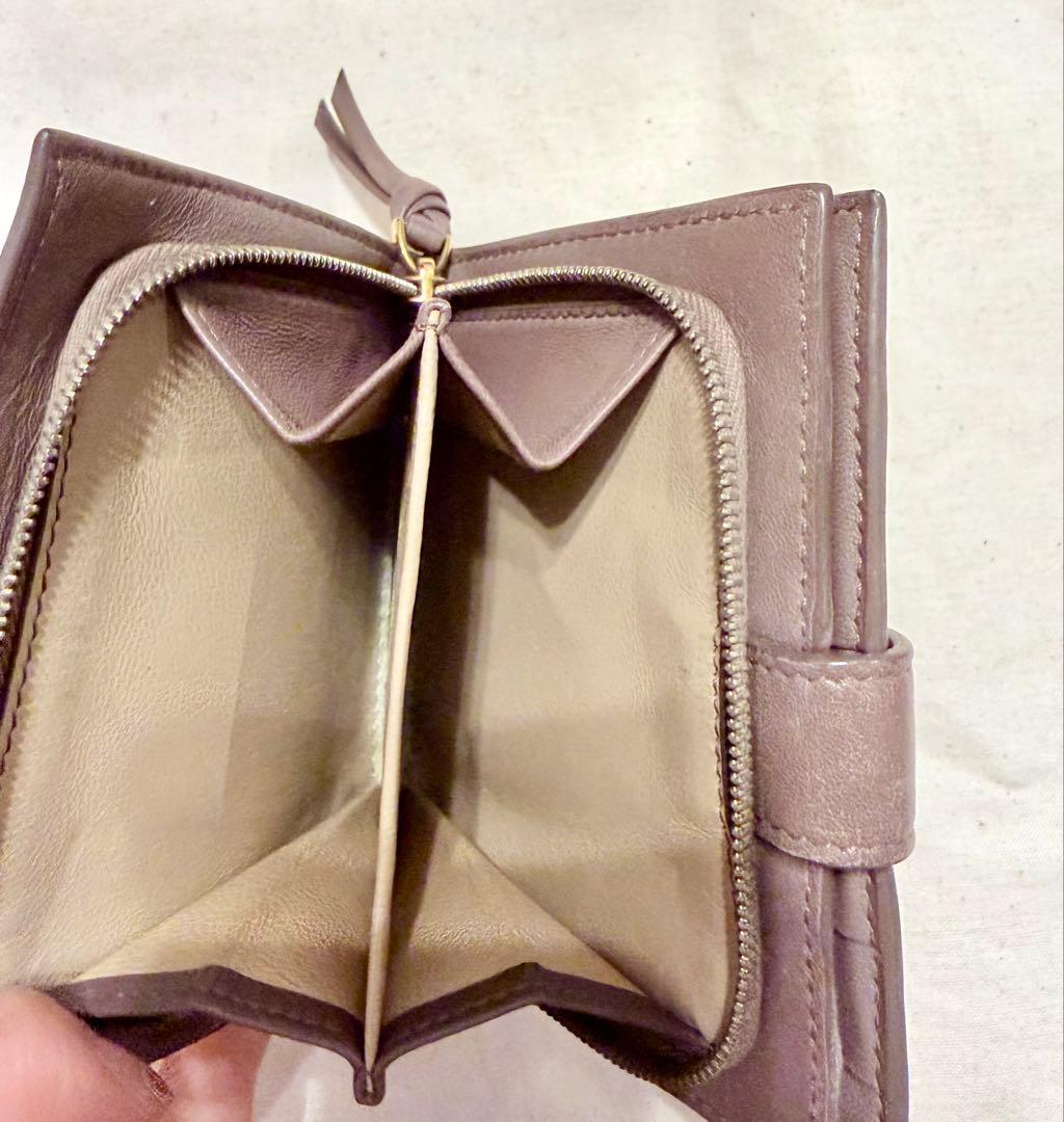 AYANA⭐︎Bottega Veneta ピンクベージュ二つ折り財布