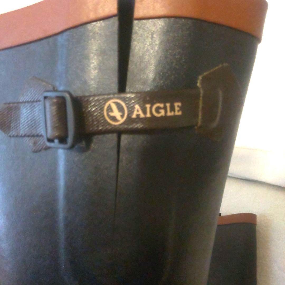 エーグルAIGLE エーグランティーヌファー ラバーブーツ22.5 サイズ35