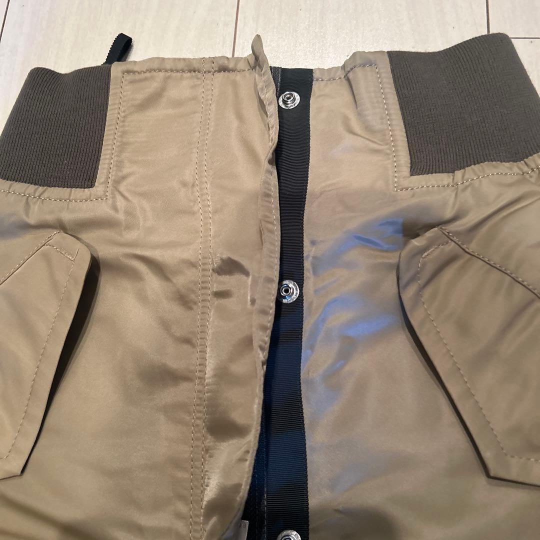 sacai カーキ ミリタリースタイル ロングスカート