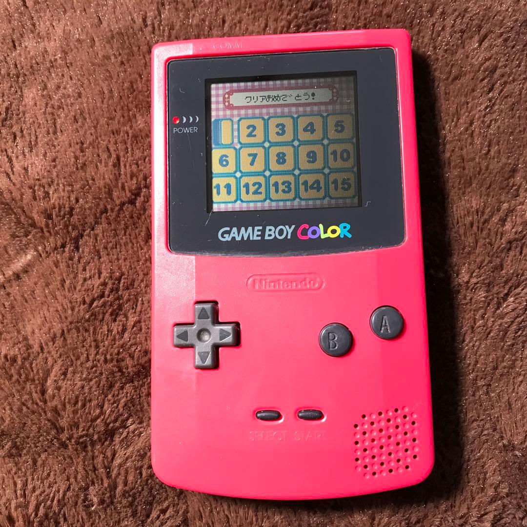 任天堂ゲームボーイカラーのレツド、美品