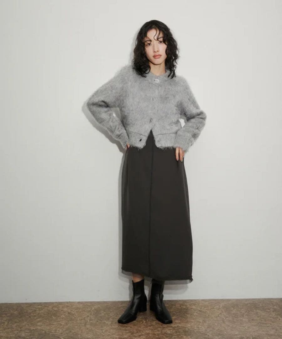 ADAM ET ROPE' FEMME シャギーカーディガン　アダムエロペ