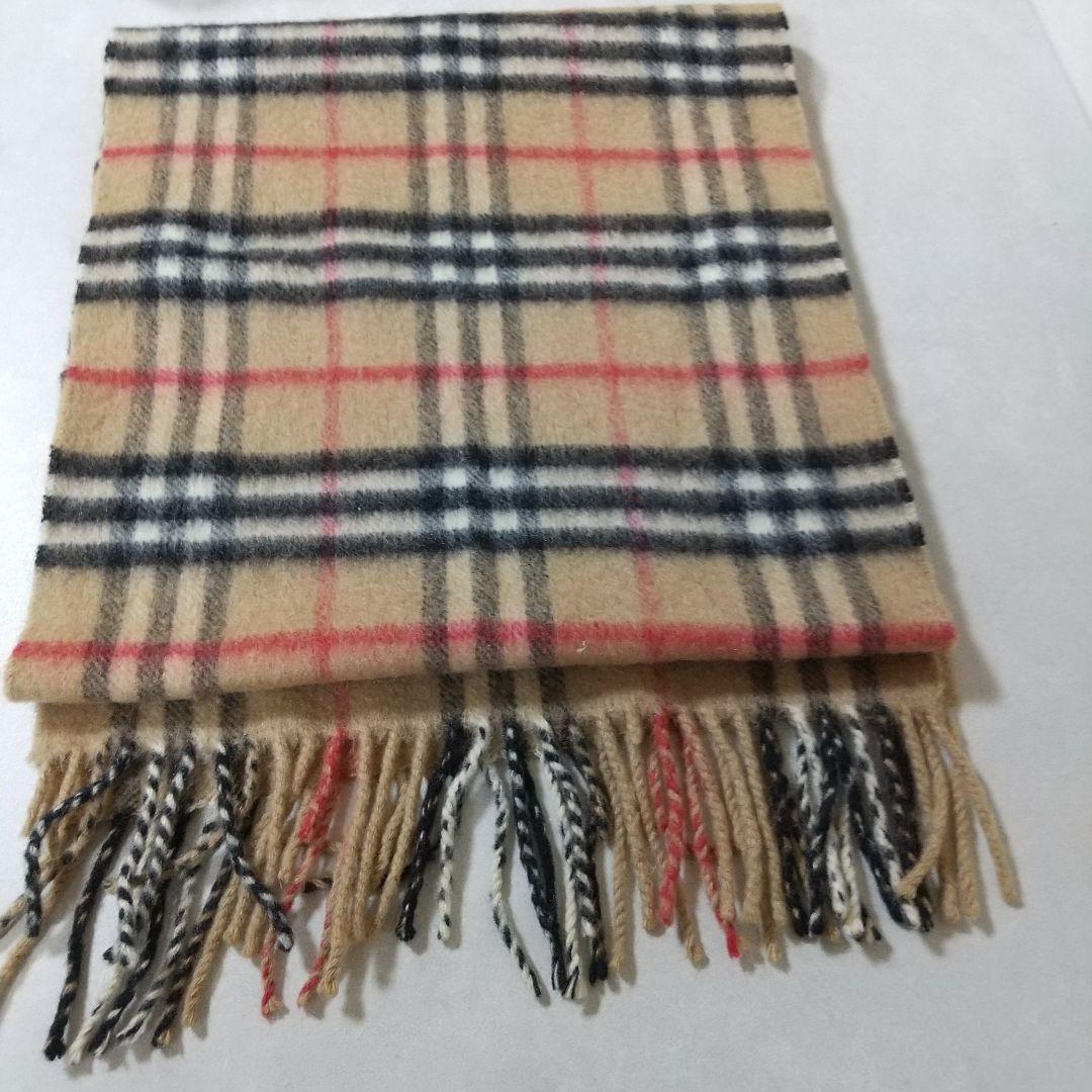 訳有り美品❢　BURBERRY　ノバチェック　カシミア100%　マフラー