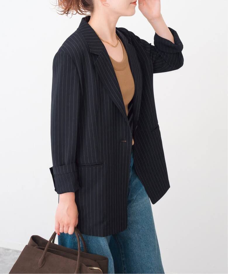 ☆【完売品】Spick＆Span ドレープストライプジャケット Fサイズ☆