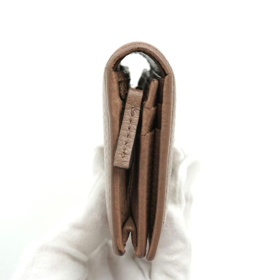 ✨未使用展示品✨　GUCCI ミニ財布　マーモント　GGロゴ 二つ折り　ベージュ