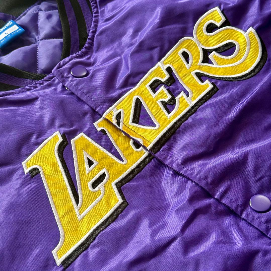 【新品】NBA ジャケット レイカーズ ロゴ大きめ 紫 Lサイズ