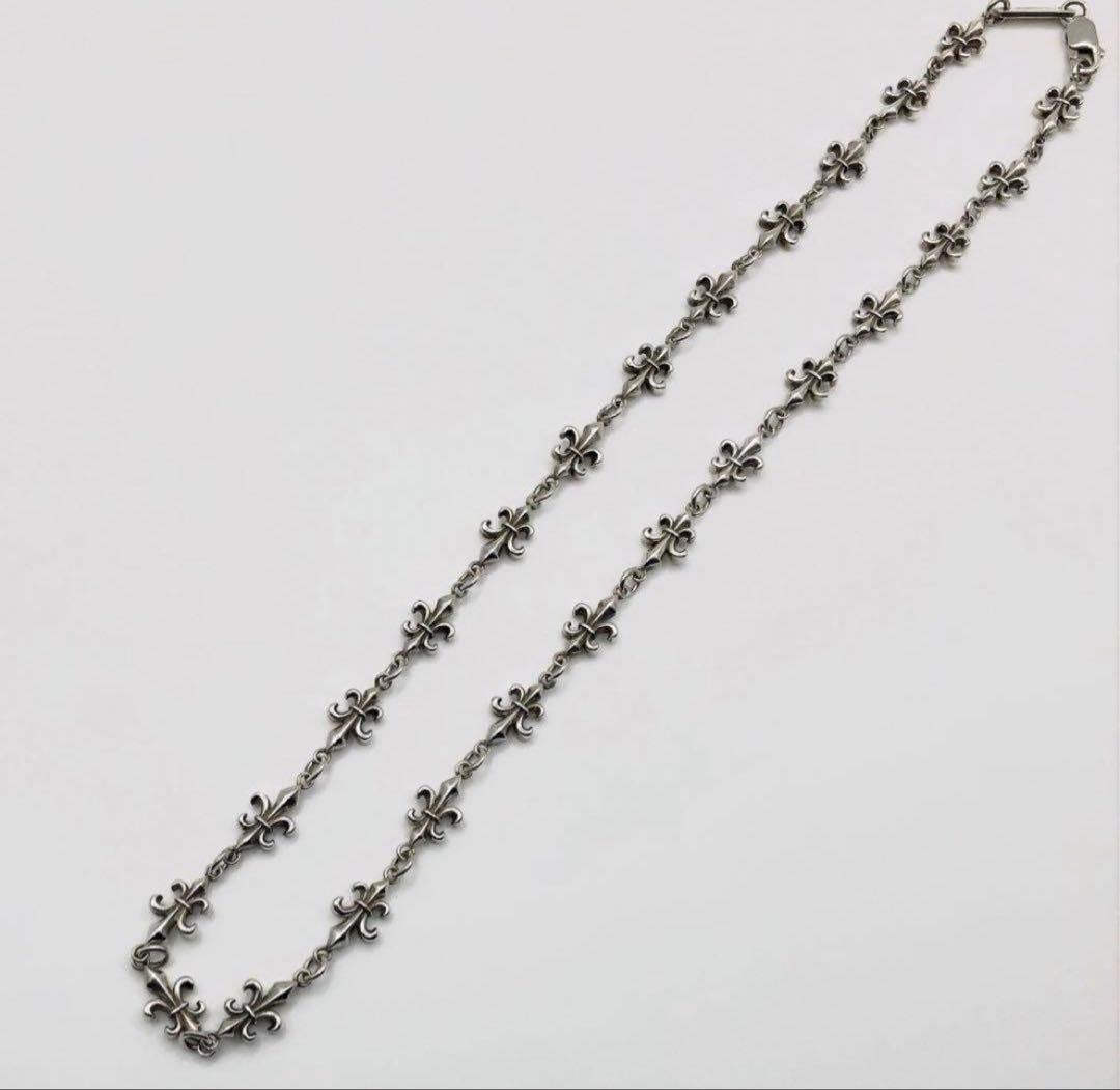 美品　BUENAVISTA チェーンネックレス シルバー リリークロス ユリ