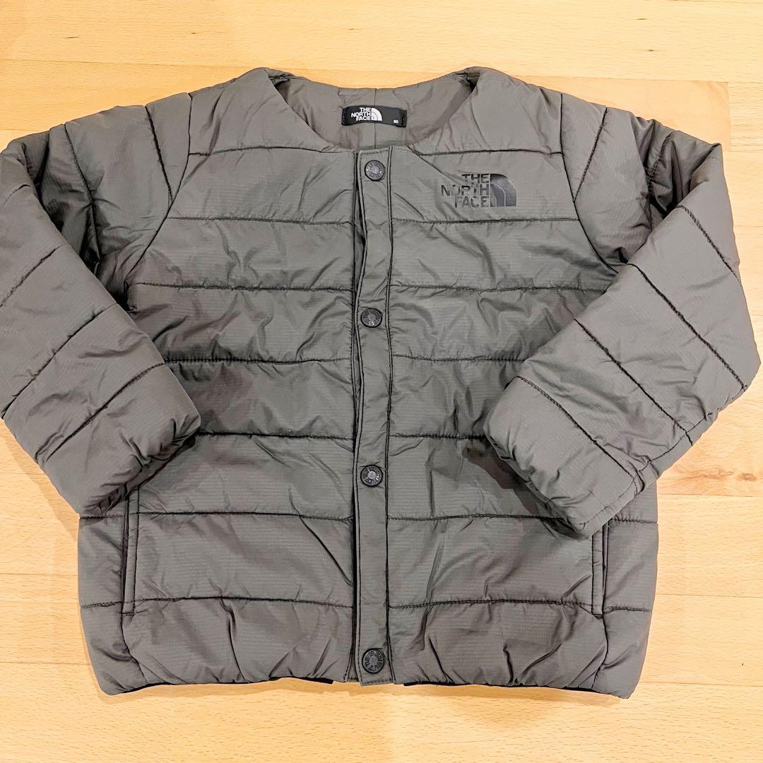【美品】THE NORTH FACE ベビーダウンジャケットカーキ