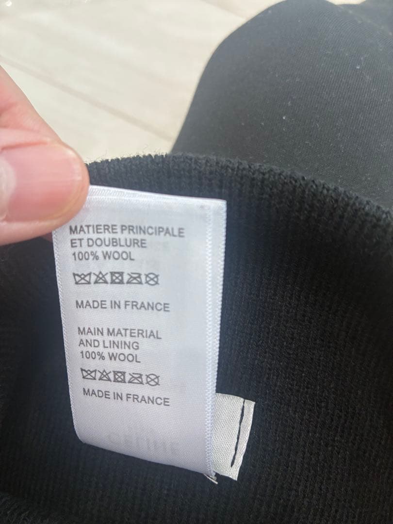 CELINE 　ニット帽　ブラック