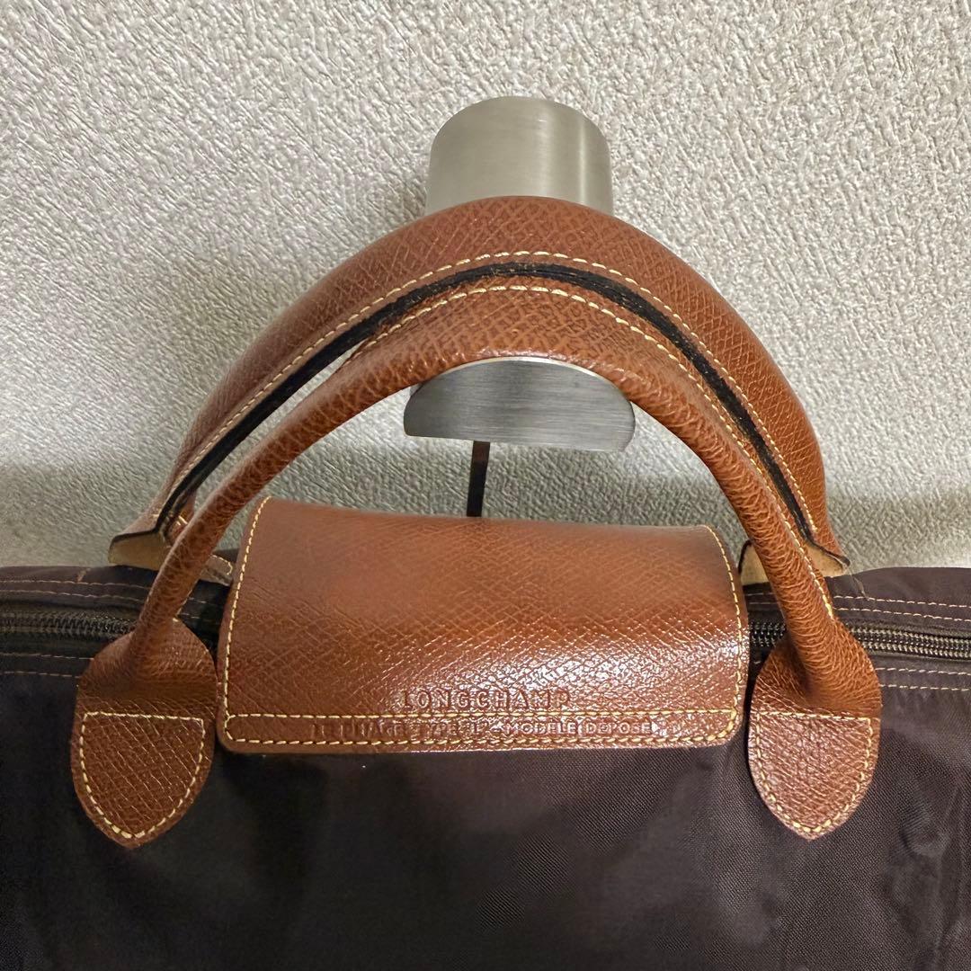 新品未使用✨️ Longchamp ボストンバッグ ブラウン レザー ロンシャン