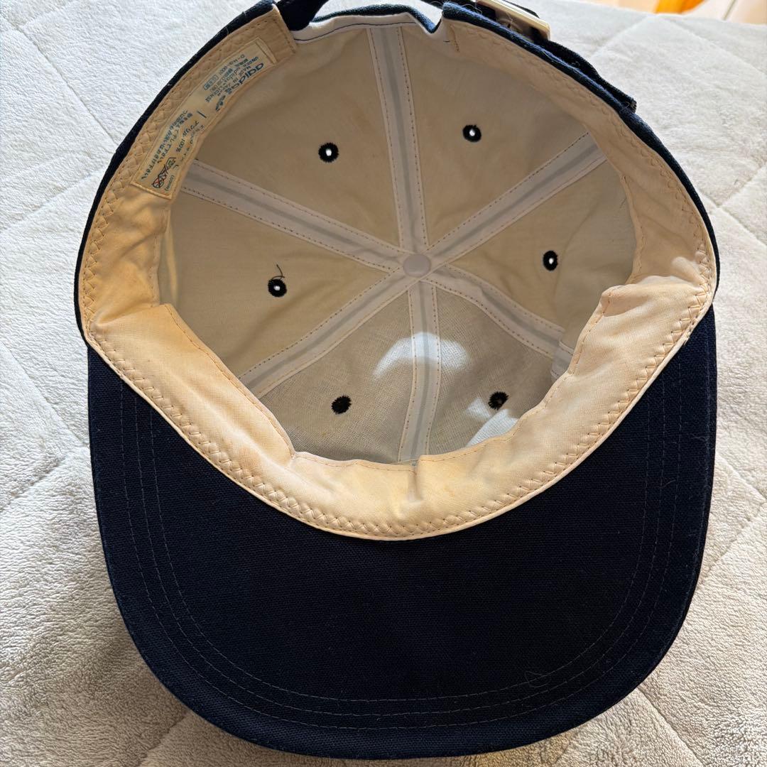 80s adidas cap デサント製 トレフォイルロゴ