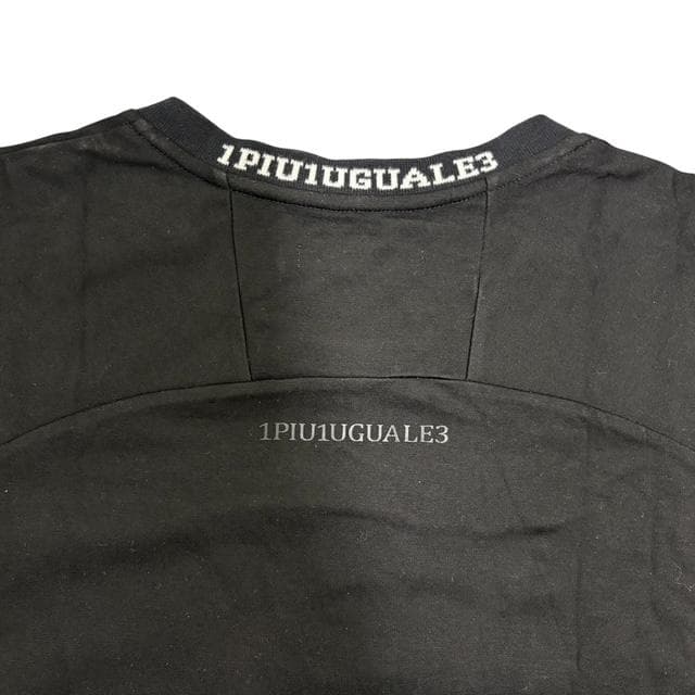 1piu1uguale3 半袖 Tシャツ カットソー 袖ロゴ クルーネック