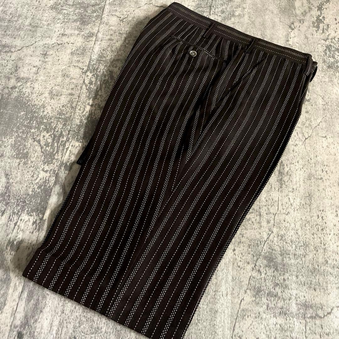 未使用 Yves Saint Laurent ネクタイ ステッチストライプスーツ