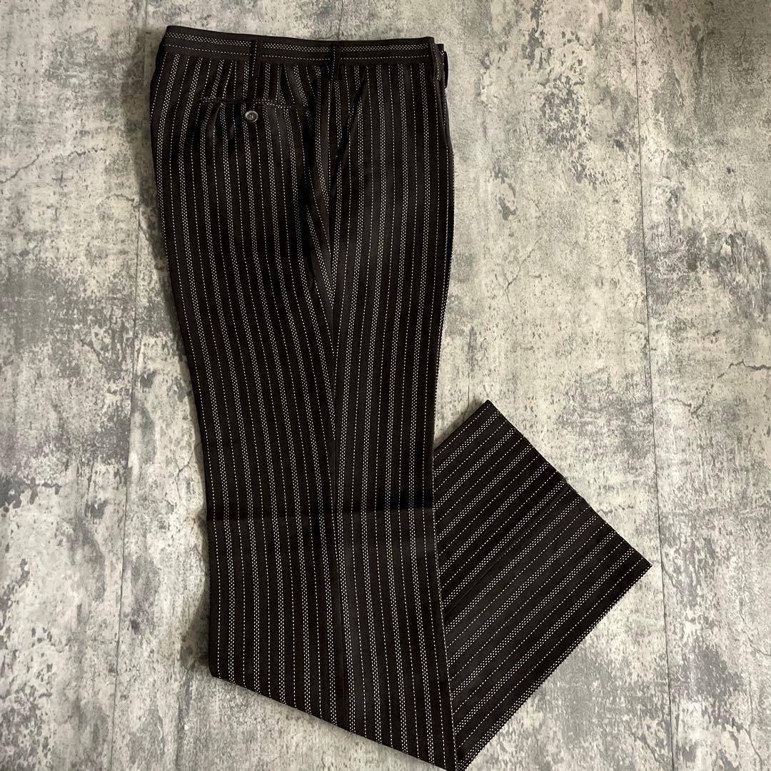 未使用 Yves Saint Laurent ネクタイ ステッチストライプスーツ