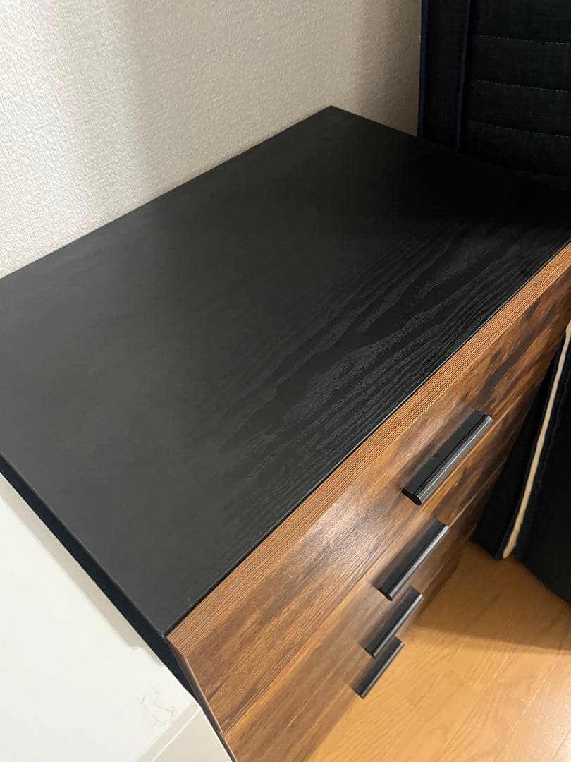 木製チェスト 幅59cm 4段　ニトリ　チェストステイン