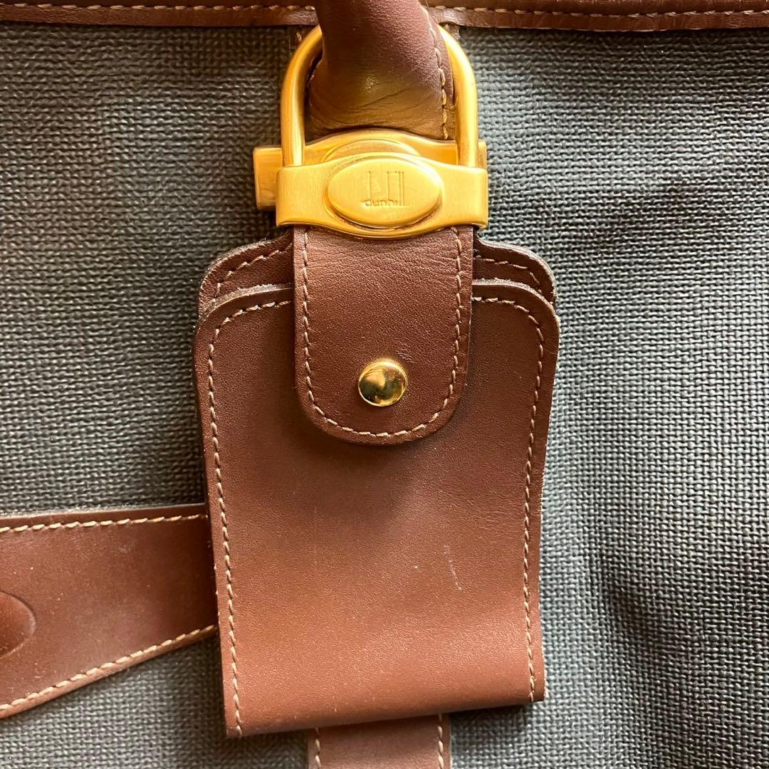 dunhill ダンヒル　大容量　ボストンバッグ ネームタグ付き
