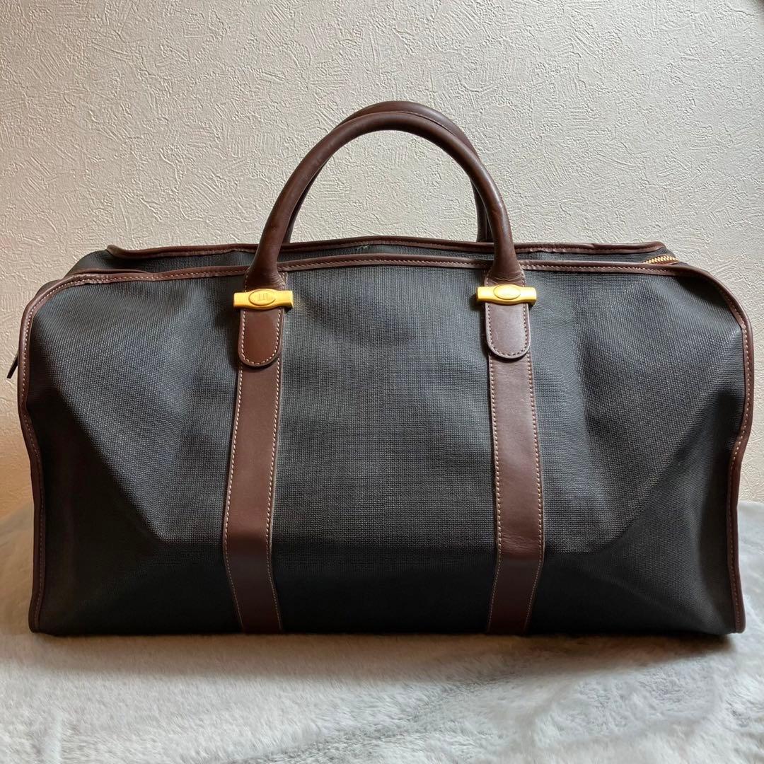 dunhill ダンヒル　大容量　ボストンバッグ ネームタグ付き