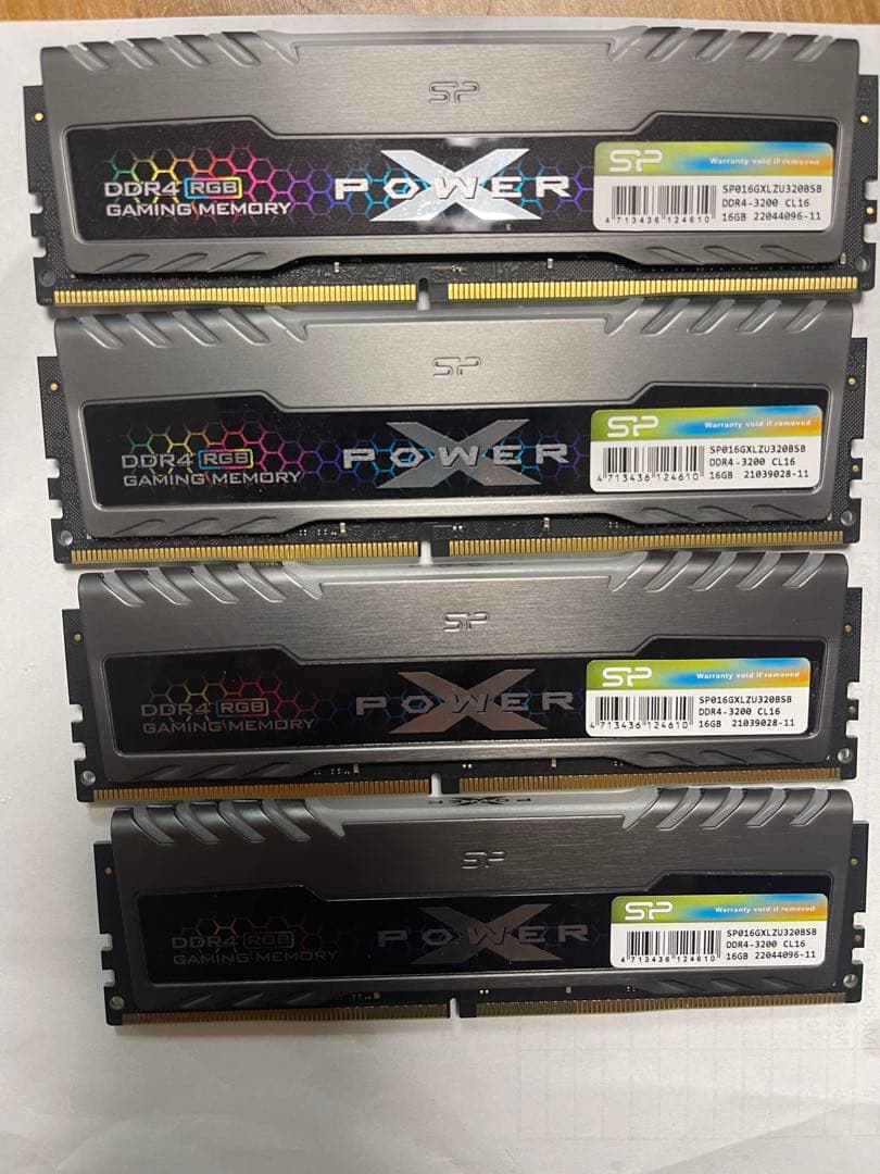 SP POWER DDR4 3200メモリー 16GBx4枚セット