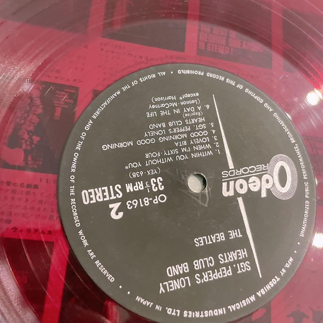 ビートルズ　イギリス　赤盤　レコード