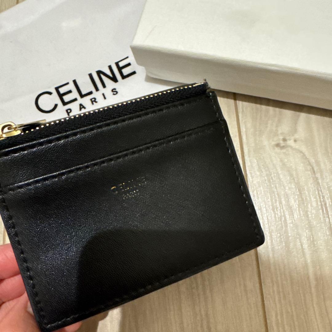 CELINE ブラック 三つ折り財布　トリオンフ