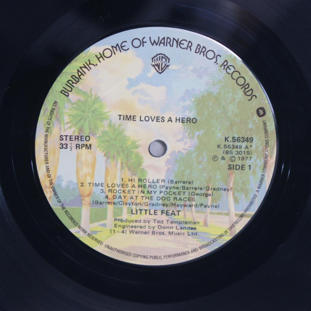 英LP Little Feat Time Loves a Hero UKオリジナ