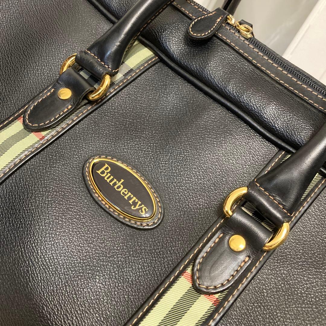 Burberrys ブラックボストンバッグ