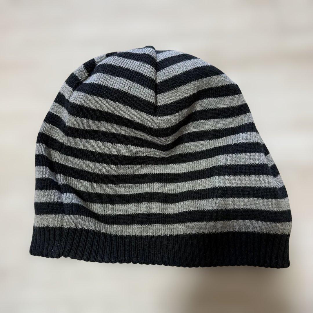 HYSTERIC GLAMOUR 黒ニット帽　リバーシブル