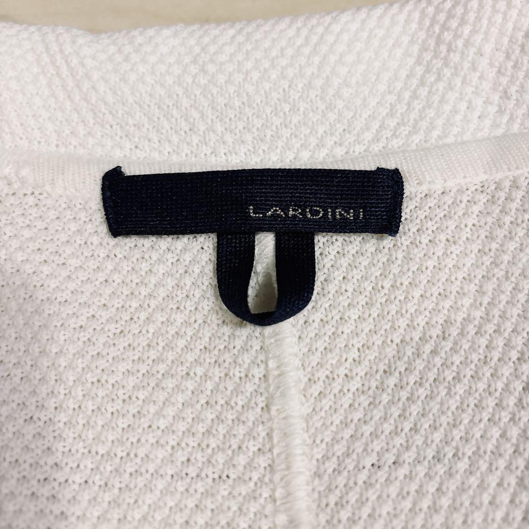 LARDINI ラルディーニ コットンニットジャケット ホワイト Mサイズ