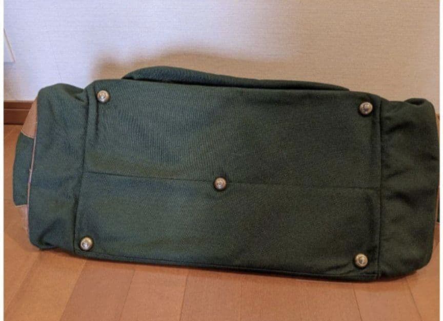 LLBean　ボストンバック　キャンバス　グリーン　ビンテージ　希少