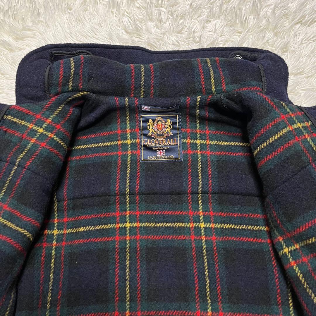 美品✨大きめ✨英国製✨グローバーオール　ダッフルコート　ネイビー　XL