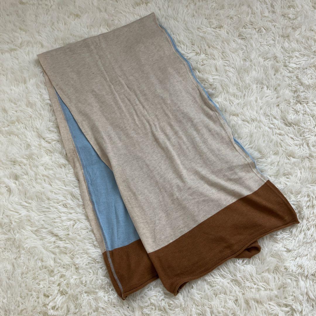 【美品】45r ガーゼトリコロール　ストール
