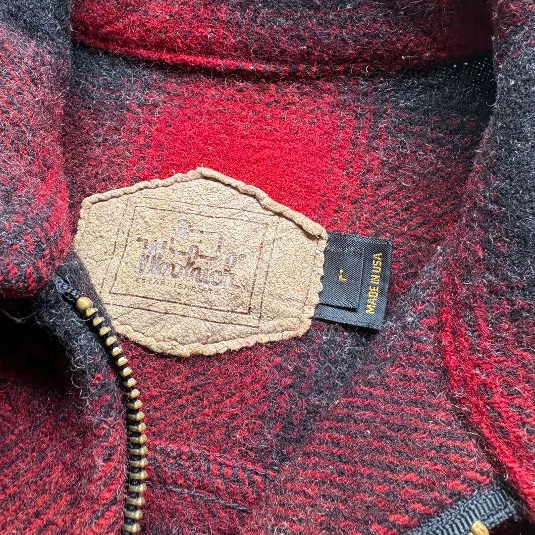 【美品】90s WOOLRICH シャドーチェック オンブレ ウール ジャケット