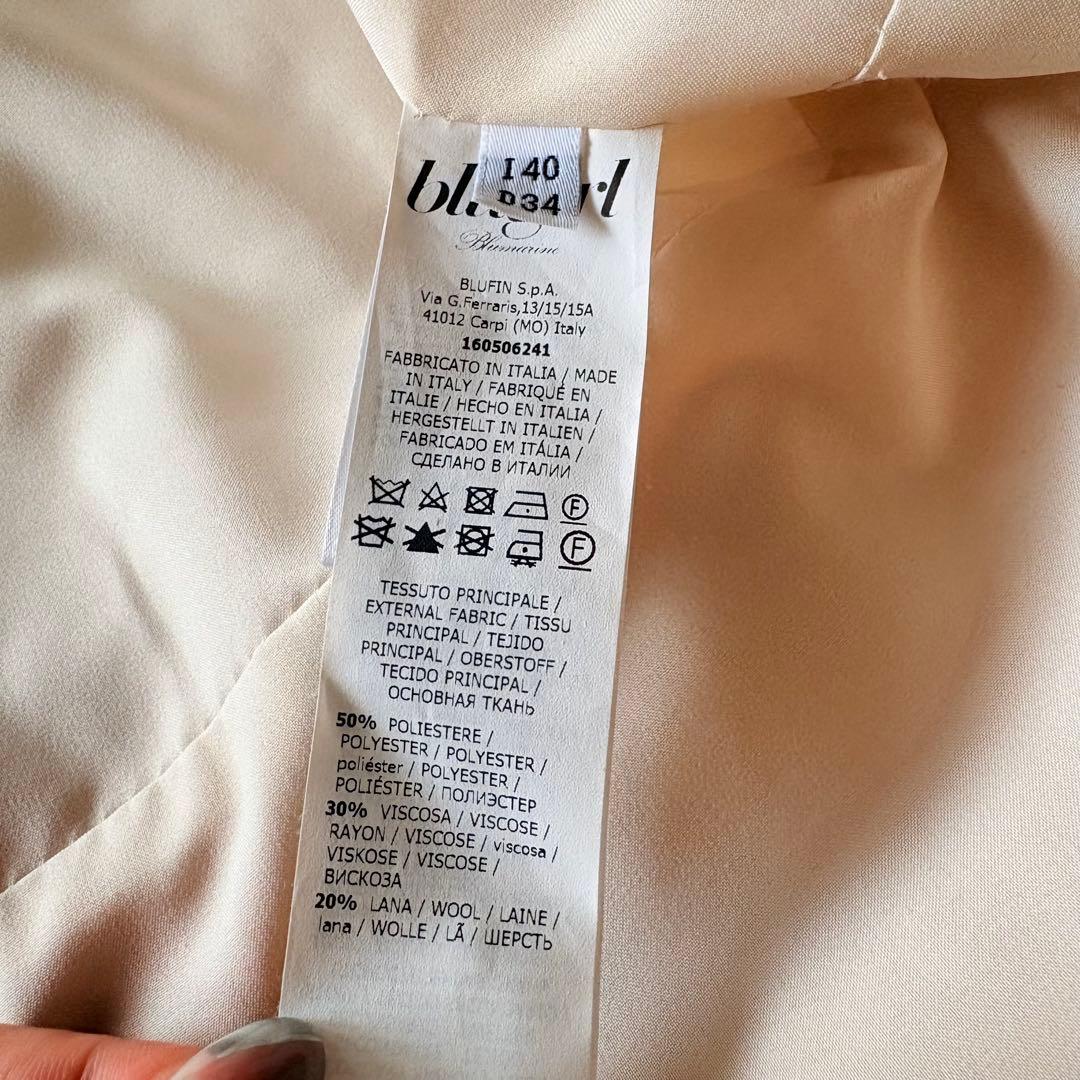 NO.7-169 blugirl Bnlumarineピンクノーカラーコート40