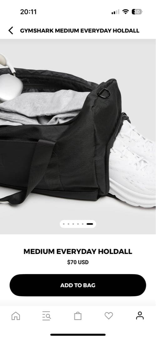  MEDIUM EVERYDAY HOLDALL ブラック