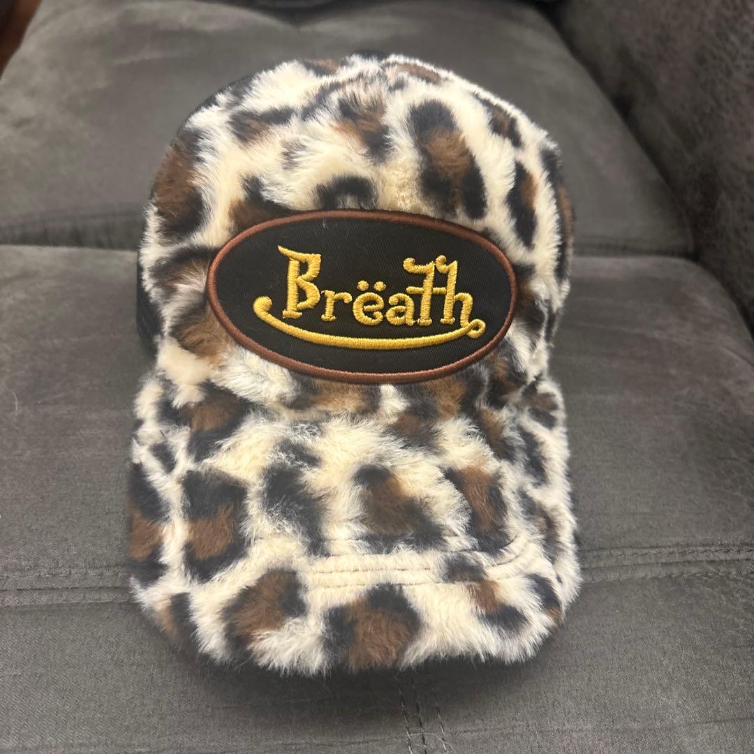 ✨️値下げ✨️breathキャップ ヒョウ柄 ファー