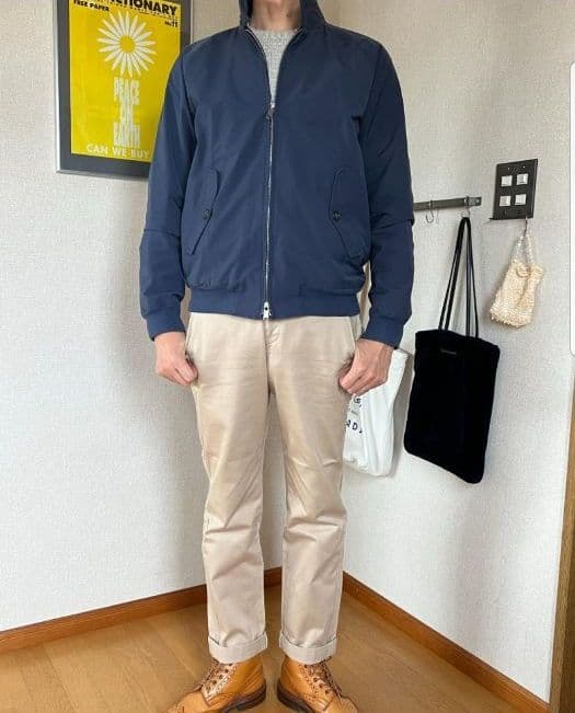 BARACUTA ハリントンジャケット G9 ネイビー