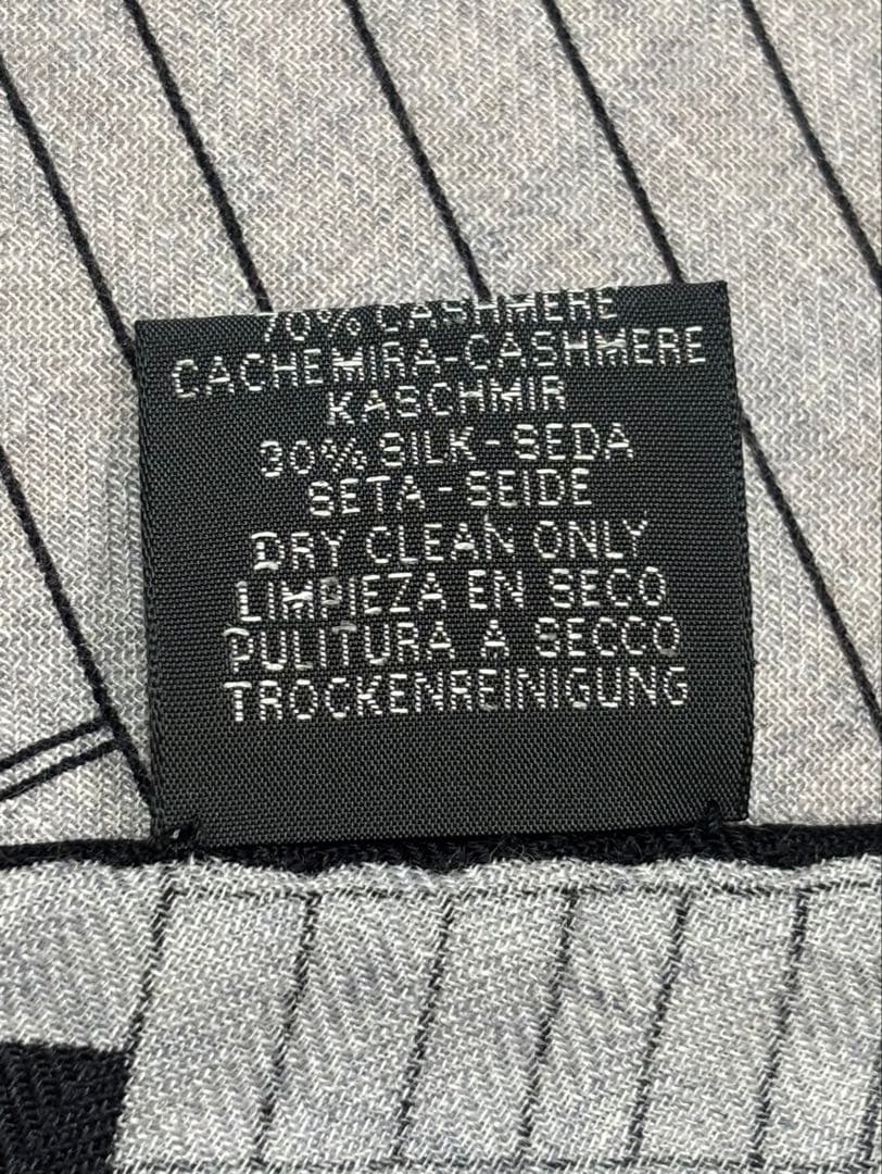 HERNES エルメス 158400円 ロザンジュ ストール カシミヤ シルク