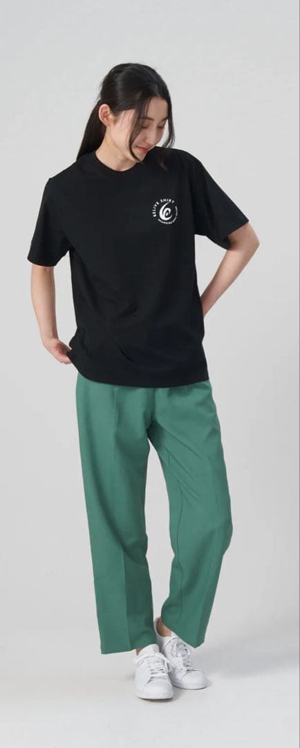 ［即日発送]リライブ半袖tシャツプレミアムコットン ロゴ有 黒M