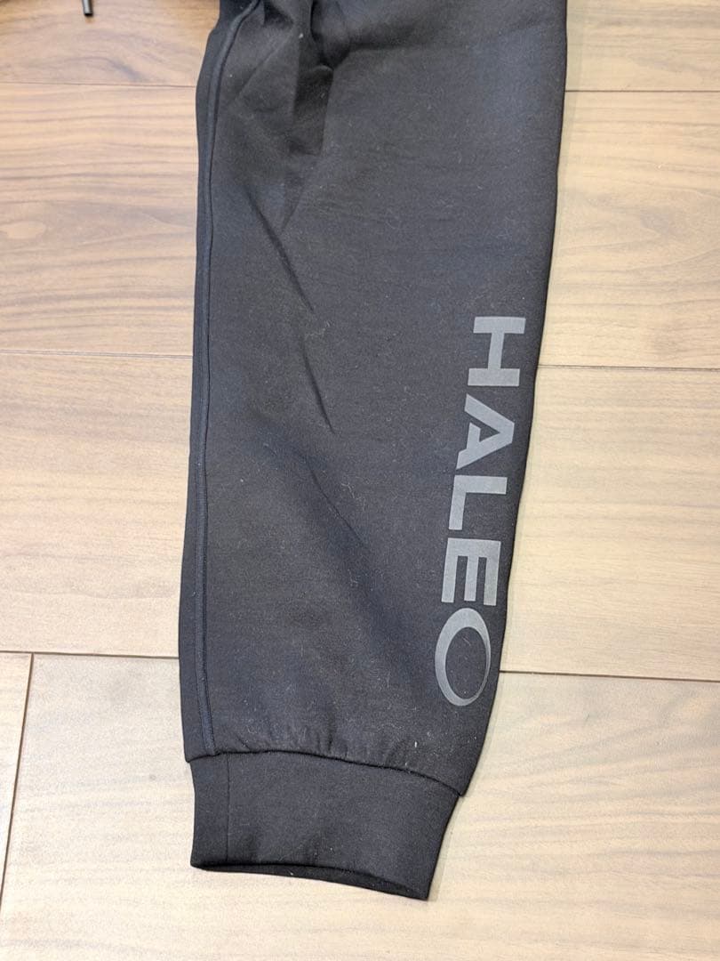 HALEO フード付きセットアップ　上下セット ブラック