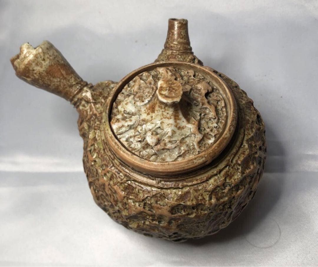 手捻り　急須　茶注　煎茶道具　施釉陶　茶器　日本茶