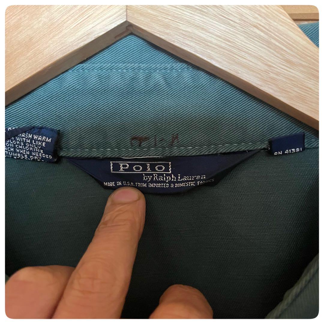 USA製 POLO Ralph Lauren スイングトップ グリーン L
