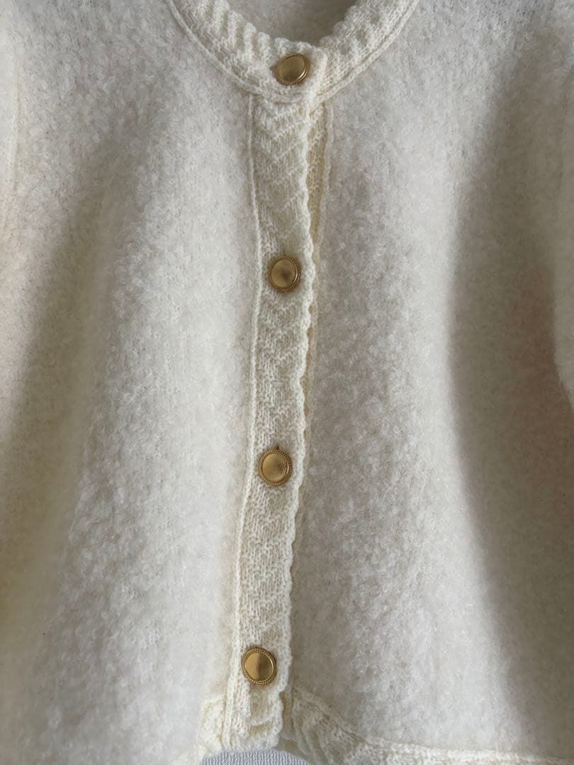 トップス jilgrace WOOL PILE KNIT CARDIGAN White 2