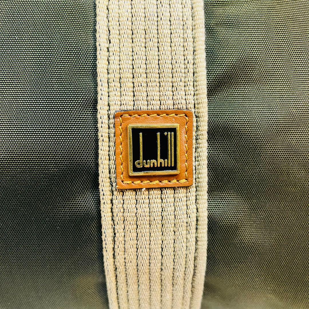【人気】Dunhill ダンヒル　オリーブグリーン　ナイロン　 ボストンバッグ