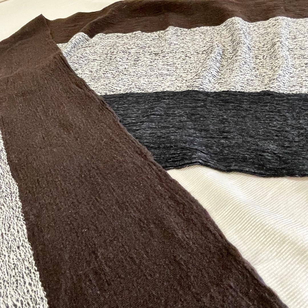ISSEY MIYAKE ウール/シルク ストール USED イッセイ ミヤケ