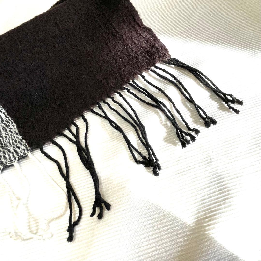 ISSEY MIYAKE ウール/シルク ストール USED イッセイ ミヤケ